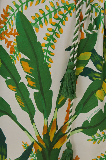 Farm Rio - Tropical Forest Off-White T-Shirt Dress - Size S Farm Rio - Tropical Forest Off-White T-Shirt Dress - Size S