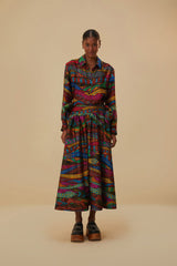 Farm Rio - Multicolor Mirage Shirt Long Sleeves