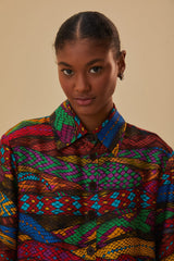 Farm Rio - Multicolor Mirage Shirt Long Sleeves