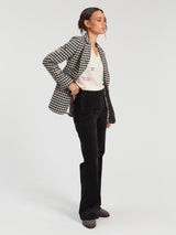 Rock Embroidered Check Blazer by Vilagallo - view 2