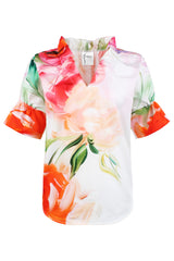 Crosby Top in Peony Floral