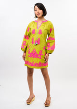 Applique Tunic in Citron view 3