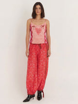 ME369 Isla Red Aura Balloon Pants — view 1