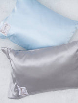 Satin Decorative Nursery Pillow: Silver