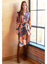 Franchesca Midi Dress in Etruscan Scroll by Finley Shirts