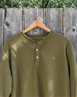 Texas Standard Agave Green Standard Waffle Henley