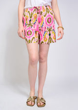 Ikat Short in Pink view 2