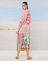 ME369 Elizabeth Tiger Printed Midi Skirt
