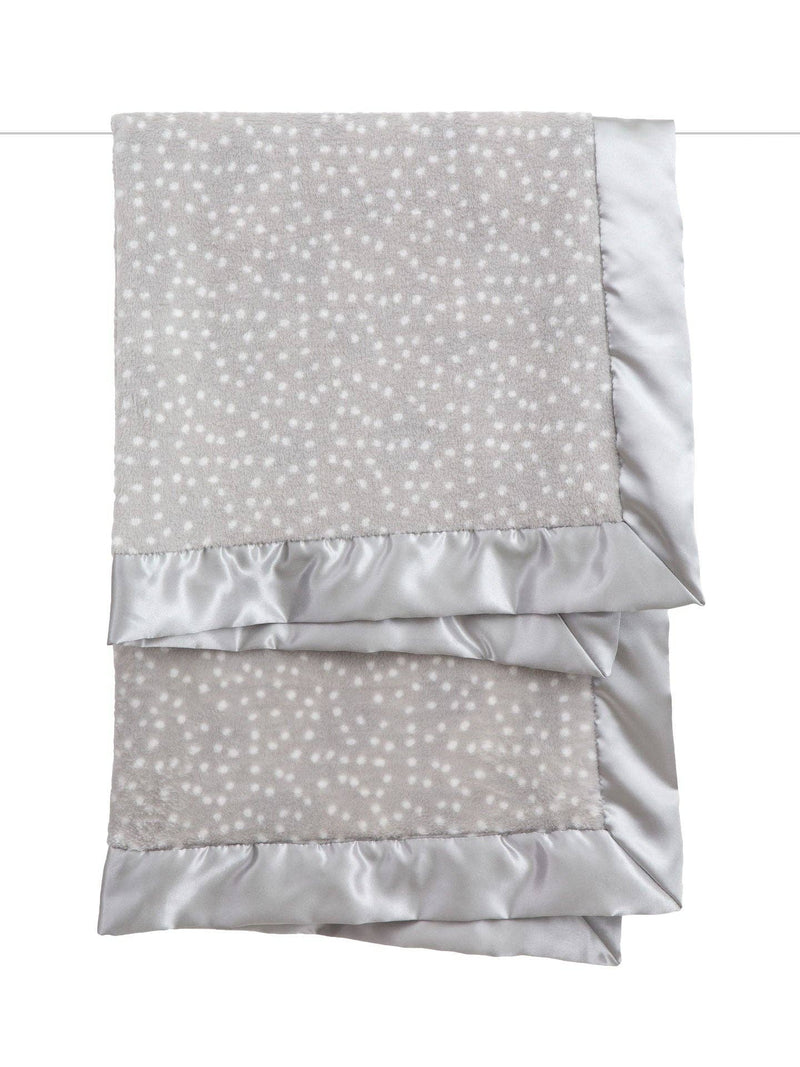 Little Giraffe - Powder Plush™ Deluxe Dot Blanket: Pink