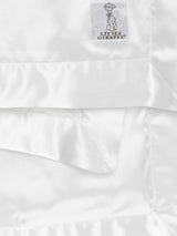 Little Giraffe - Chenille Satin™ Baby Blanket: White