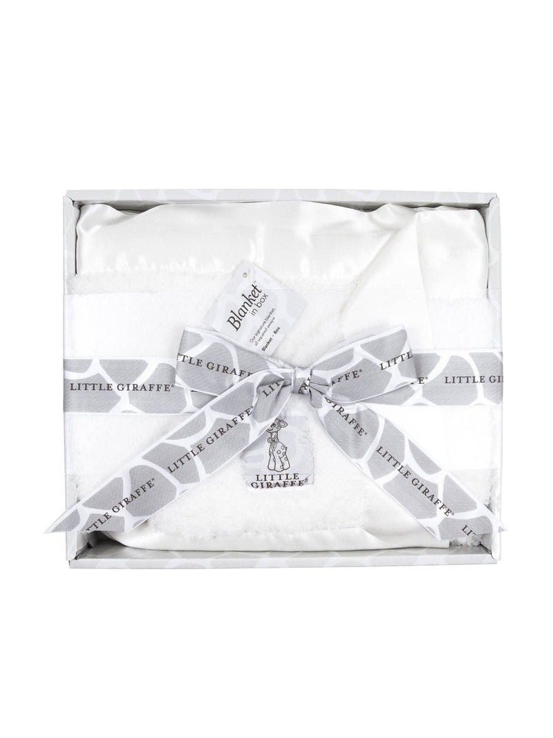 Little Giraffe - Chenille Baby Blanket: Unboxed / White