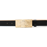 Josephine Belt in Black Leather, buckle detail