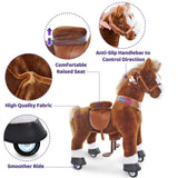 Ponycycle - Ride-on Brown Horse | Plush Animal Riding Pony