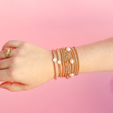 June Bracelet in Gold by Beaded Blondes