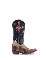 Galactic Buckaroo Boot in Copper and Blue by Old Gringo
