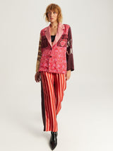ME369 Audrey Red Aura Collar Jacket — view 4