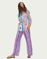 ME369 Isabel Runic Whisper Printed Shirt