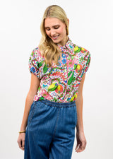 Veggie Print Top in Multi view 3