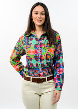 Patch Print Camp Shirt in Multi view 2