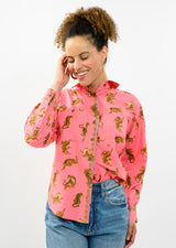 Tiger Camp Shirt in Coral by Ivy Jane — view 3