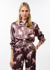 Horseplay Camp Shirt in Brown
