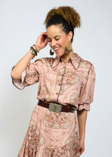 Bandana Shirt in Rose by Ivy Jane, view 2