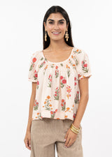 Smock and Block Top in Ivory