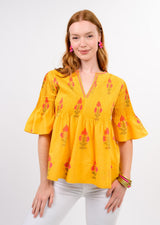 Burst of Sunshine Top in Yellow