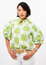 Lemon Tree Top in White
