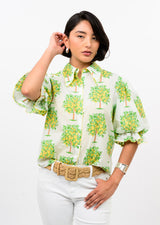 Lemon Tree Top in White view 3
