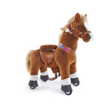 Ponycycle - Ride-on Brown Horse | Plush Animal Riding Pony