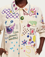 ME369 Briann Embroidered Markers Denim