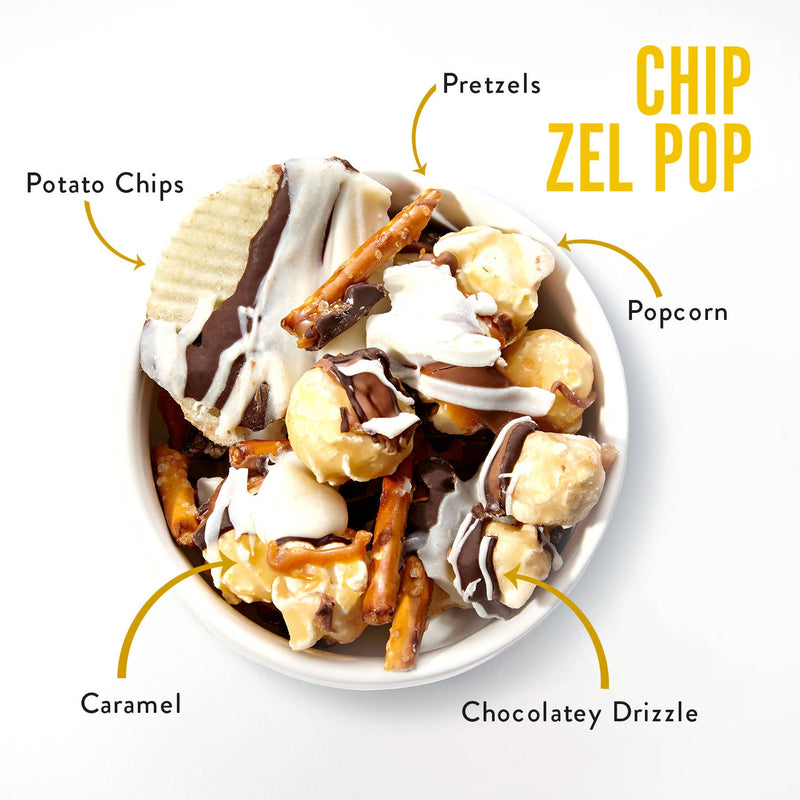 Funky Chunky - Chip Zel Pop | Chocolate Popcorn | 19-ounce
