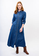 Tencel Denim Shirtwaist Dress in Indigo by Uncle Frank — view 1