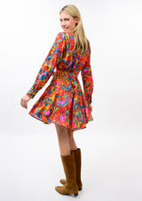Flounce Hem Shirt Dress in Multi by Uncle Frank, view 3
