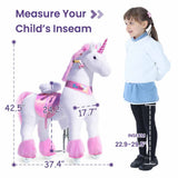 Ponycycle - Ride-on Pink Unicorn | Plush Animal Riding Toy: