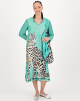 ME369 Violet V-Neck Safari T-Dress