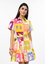 Square Dance Dress in Multi