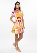 Square Dance Dress in Multi view 2