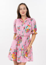 Floral Gauze Dress in Pink
