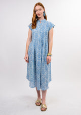 Linen Blues Dress in Blue