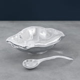 Vento Claire Medium Bowl with Spoon by Beatriz Ball