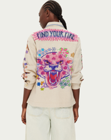 ME369 Briann Embroidered Markers Denim