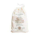 DARK CHOCOLATE PECANS - GA Grown -  12 Cloth Bags/Case