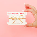 Gold Bow Bracelet by Beaded Blondes