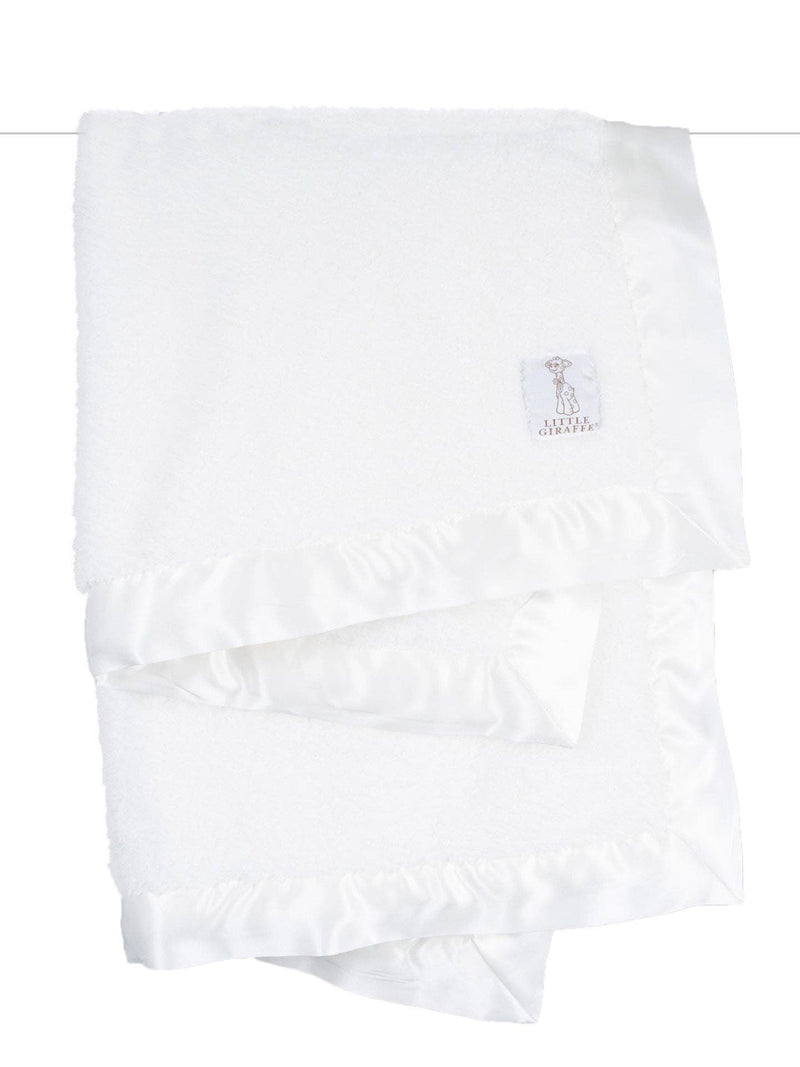 Little Giraffe - Chenille Baby Blanket: Unboxed / White