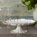 Encanto Tuscany Pedestal Cake Plate (Cream and White) by Beatriz Ball