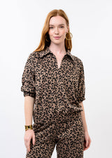 Knit Popover Top in Taupe by Ivy Jane, view 1