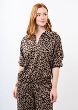 Knit Popover Top in Taupe by Ivy Jane, view 3