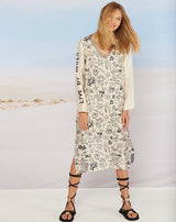 ME369 Ava V-Neck Mermaid T-Dress